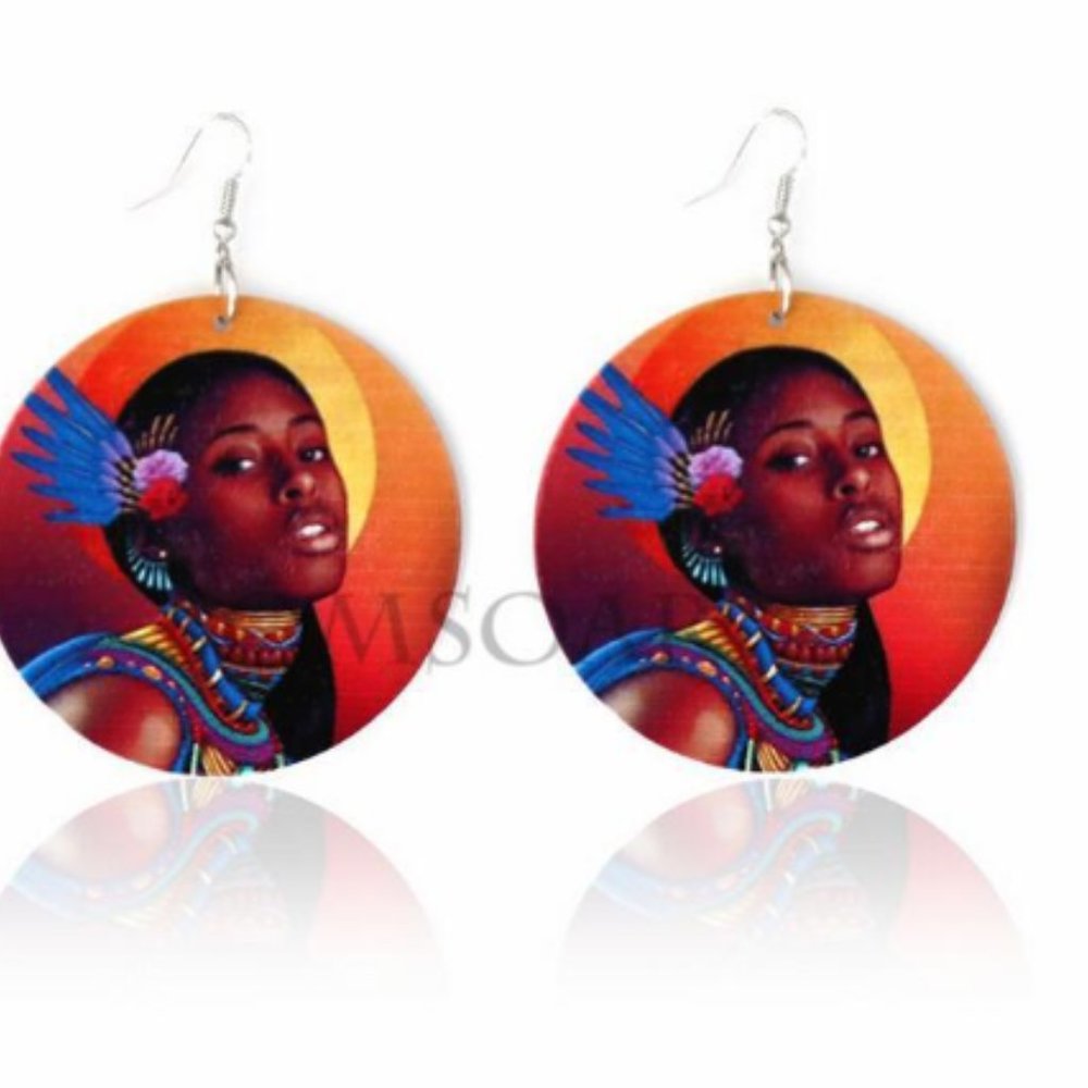 ❤ 4/$15❤ Urban Wooden Print Earrings
